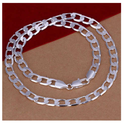 Impressive 925 Sterling Silver Imported Filled Unisex Neck Chain with 925 Marking