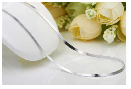 Elegant 925 Sterling Silver Imported Filled Neck Chain