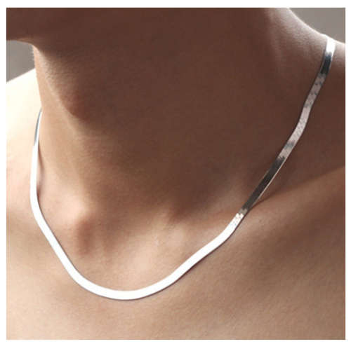 Elegant 925 Sterling Silver Imported Filled Neck Chain