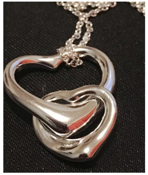 Stylish Double Twisted Heart Pendant & Matching Free 925 Sterling Silver Chain with 925 Marking