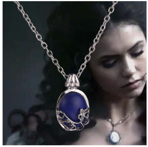 Dazzling Imported Blue Gemstone Pendant with Matching Neck Chain
