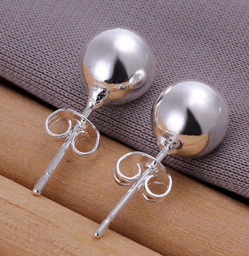 Petite ** Princes ** 8mm  Ball Bead Imported Stud Earrings