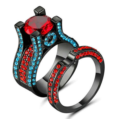 Spectacular Imported Cr.Garnet Wedding/Engagement Ring