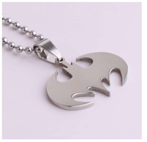 Batman Superhero Pendant 316L Stainless Steel Unisex Necklace Chain Imported