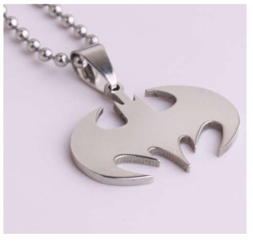 Batman Superhero Pendant 316L Stainless Steel Unisex Necklace Chain Imported