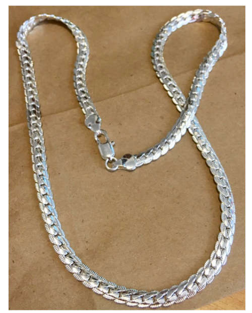 Sparkling Unisex (50cm) 925 Sterling Silver imported Filled Neck Chain