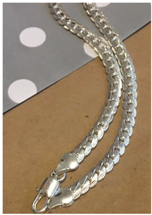 Sparkling Unisex (50cm) 925 Sterling Silver imported Filled Neck Chain