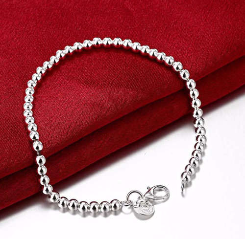 SUPER-B Petite 925 Sterling Silver Imported Filled Pearl Bracelet(local Stock)