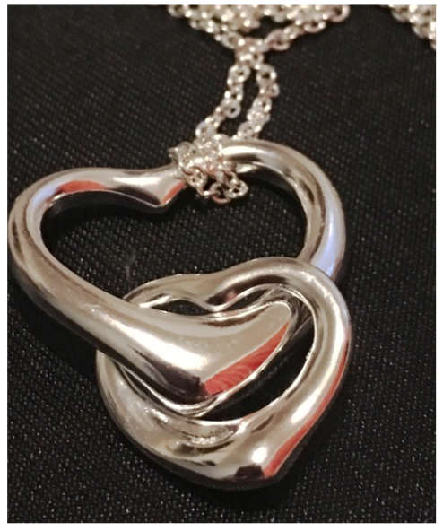 Stylish Double Twisted Heart Pendant & Matching Free 925 Sterling Silver Chain with 925 Marking