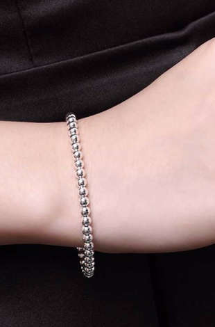 SUPER-B Petite 925 Sterling Silver Imported Filled   Bracelet