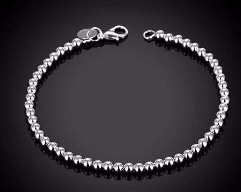 SUPER-B Petite 925 Sterling Silver Imported Filled   Bracelet