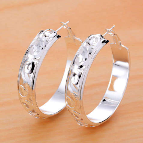 Sassy  White Gold Imported Filled Earrings