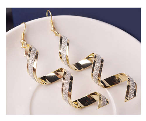 Fantastic Yellow Gold Newly Imported Filled Earrings