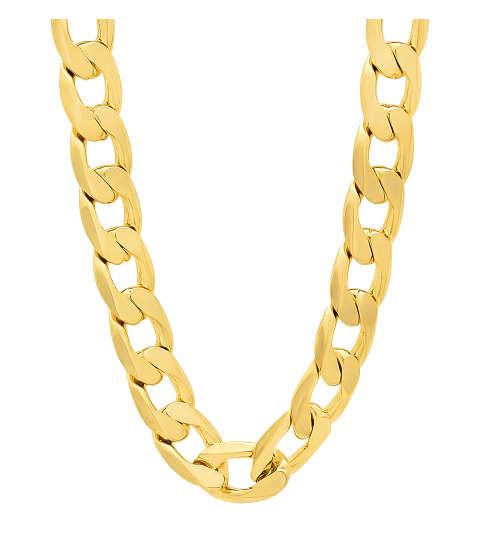 Quality Unisex 8mm 14K Yellow Gold Filled Imported Neck Chain