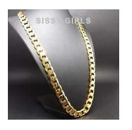 Quality Unisex 8mm 14K Yellow Gold Filled Imported Neck Chain