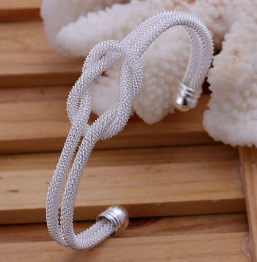 Trendy Yet Sexy 925 Sterling Silver Imported Filled Bangle