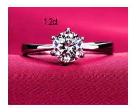 Popular 1.2ct Sim. Diamond Set in 925 Sterling Silver Imported Filled Ring