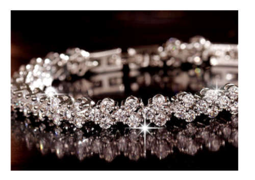 SuperB** New Arrival** (SISSY-GIRLS) Imported White Gold Filled Crystal Bracelet
