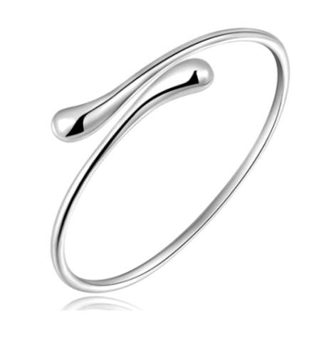 Flashing 925 Sterling Silver Imported Filled Bangle