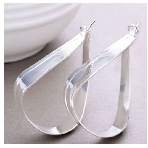 Attractive White Rolled Gold Imported Earrings