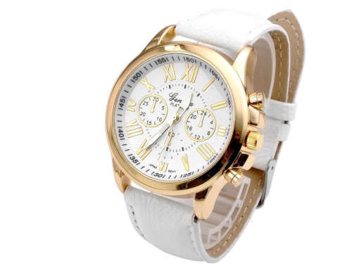 Fancy Gold & White Face Imported Watch