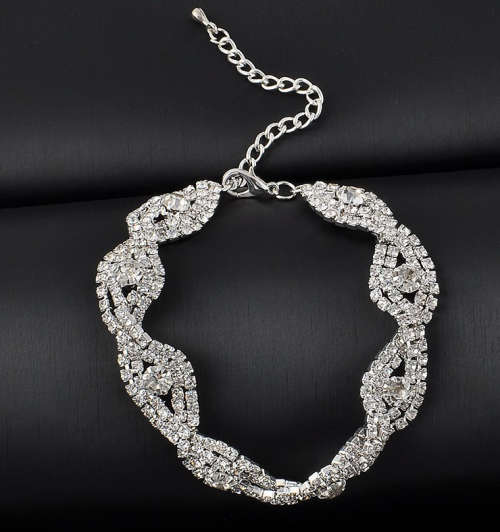 Elegant Deluxe  Rhinestone Crystal Bracelet Bangle