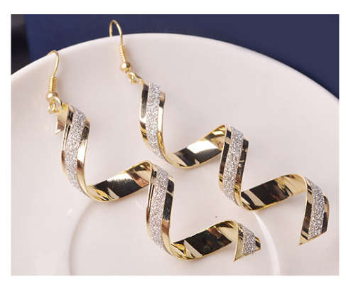 Fantastic Yellow Rolled Gold Newly Imported  Earrings
