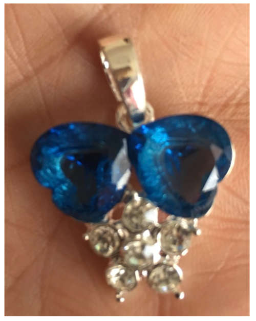 Gorgeous Simulate Blue Sapphire   Imported  Pendant