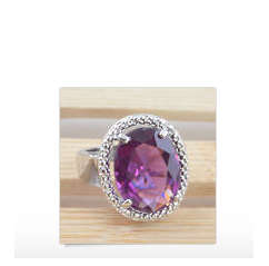 Gorgeous Imported Simulated Amethyst Ring