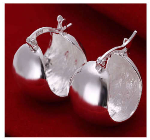 Magnificent Imported 925 Sterling Silver Filled Earrings