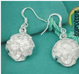 Stylish 925 Sterling Silver Imported Filled Rose Drop Earrings