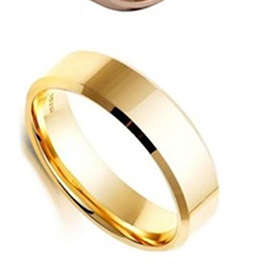 New Hot Unisex Glossy Wedding 316L Stainless Steel Imported Ring