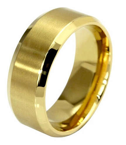 New Hot Unisex Glossy Wedding 316L Stainless Steel Imported Ring