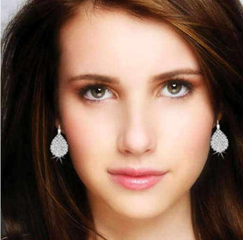 Dazzling Bridal  Crystals Imported Dangling Earrings