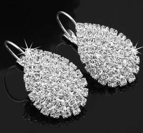 Dazzling Bridal  Crystals Imported Dangling Earrings