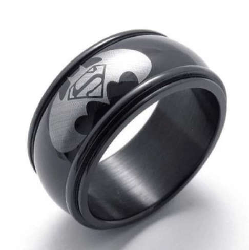 Fashionable Unisex Stainless Steel Batman Imported  Wedding/Engagement Ring