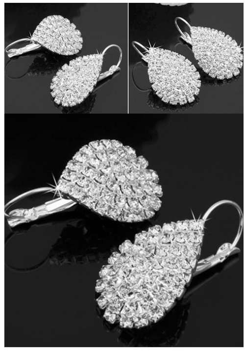 Dazzling Bridal Crystals Internationally Imported Dangling Earrings