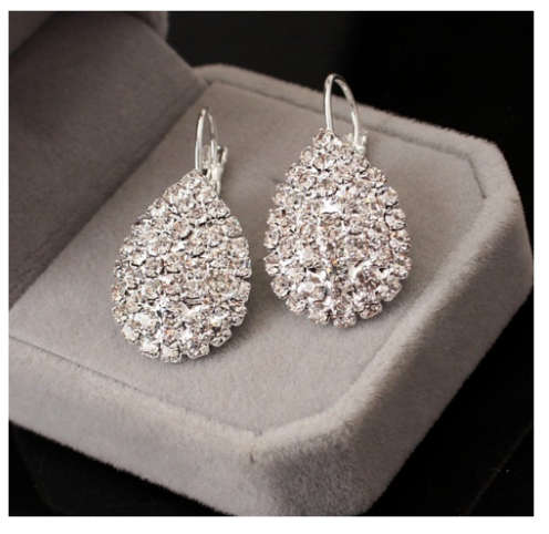 Dazzling Bridal Crystals Internationally Imported Dangling Earrings