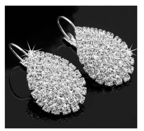 Dazzling Bridal Crystals Imported Dangling Earrings
