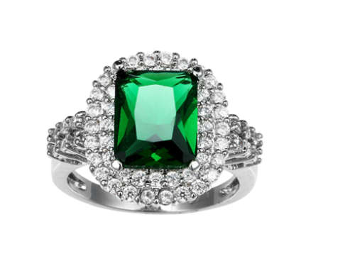 Gorgeous Sim Diamond & Peridot Imported Gemstone Ring