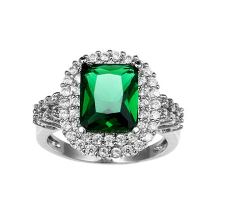 Gorgeous Sim Diamond & Peridot Imported Gemstone Ring