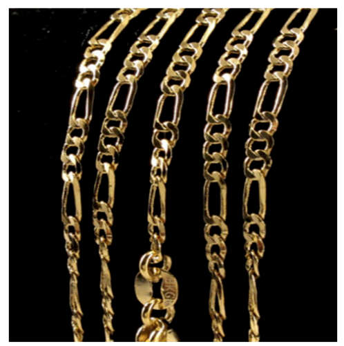 ELEGANT 18KGP YELLOW GOLD 2mm UNISEX IMPORTED NECK CHAIN