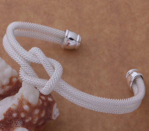 Classy 925 Sterling Silver Mesh Bangle/Bracelet Internationally Imported Filled Jewellery