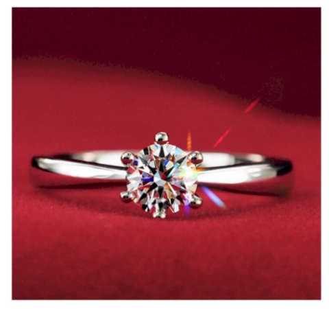 Popular 1.2ct Sim. Diamond Set in 925 Sterling Silver Imported Filled Ring