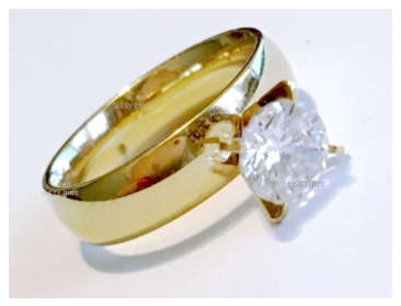 Bianca's Solitaire Cr Diamond Engagement 18ct Yellow Imported Rolled Gold Ring