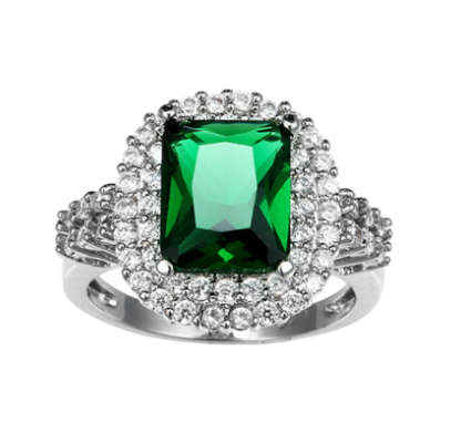 Gorgeous Sim Diamond & Peridot Imported Gemstone Ring