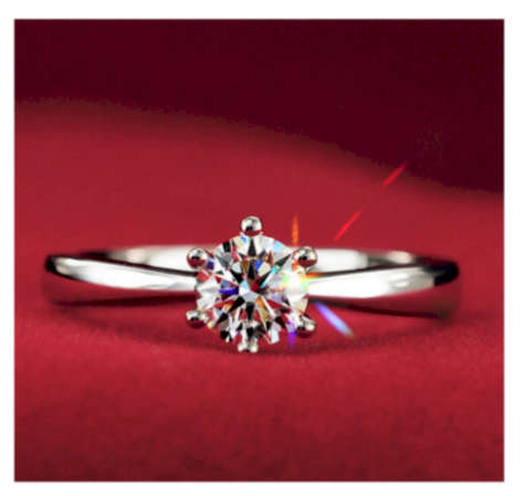 Popular 1.2ct Sim. Diamond Set in 925 Sterling Silver Imported Filled Ring