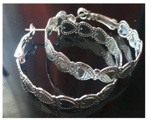 Attractive 925 Sterling SilverRound Hoop Earrings Imported Filled Jewellery