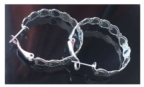 Attractive 925 Sterling SilverRound Hoop Earrings Imported Filled Jewellery