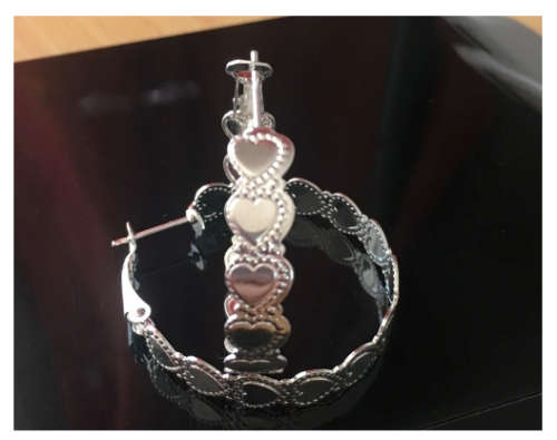 Attractive 925 Sterling SilverRound Hoop Earrings Imported Filled Jewellery